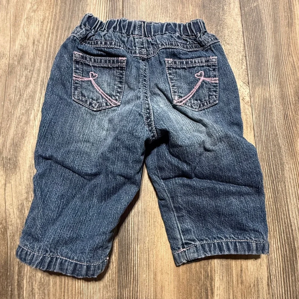 Y2K The Childrens Place Fleece Lined Jeans Blue Denim Y2KBaby